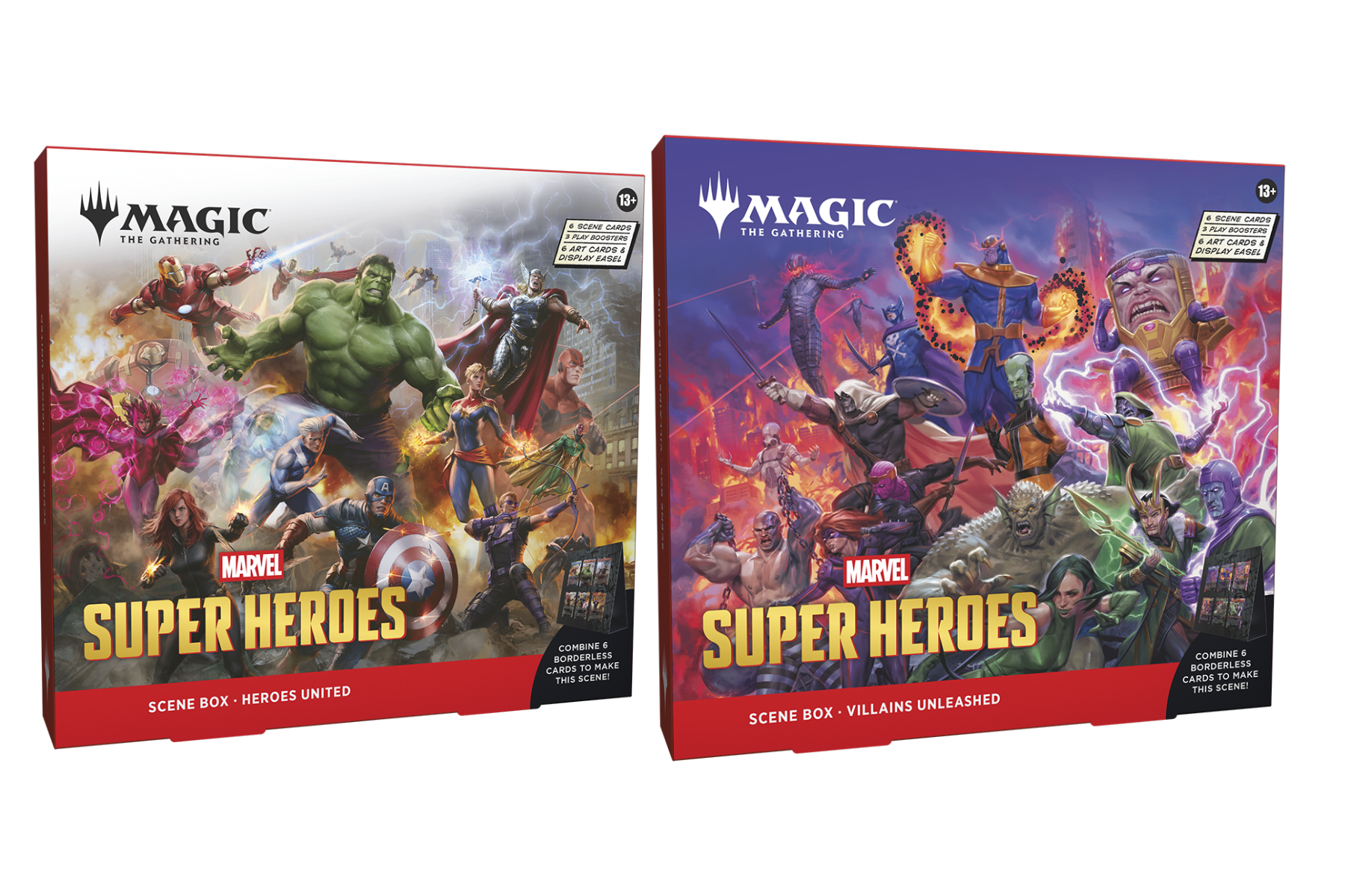 Marvel Super Hero's - Scene Box's Set of 2
